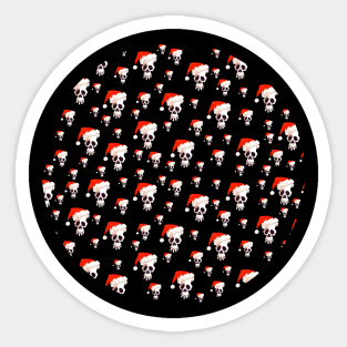 SANTA SKULL FUN!;) Sticker